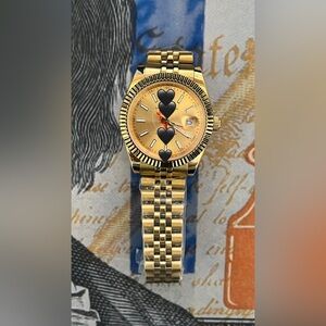 Men’s Luxury Style Automatic Stainless Steel Watch Gold Dial 41mm